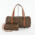 Louis Vuitton Papillon 30 M51385 Monogram Canvas Brown Barrel Bag 09E094180011