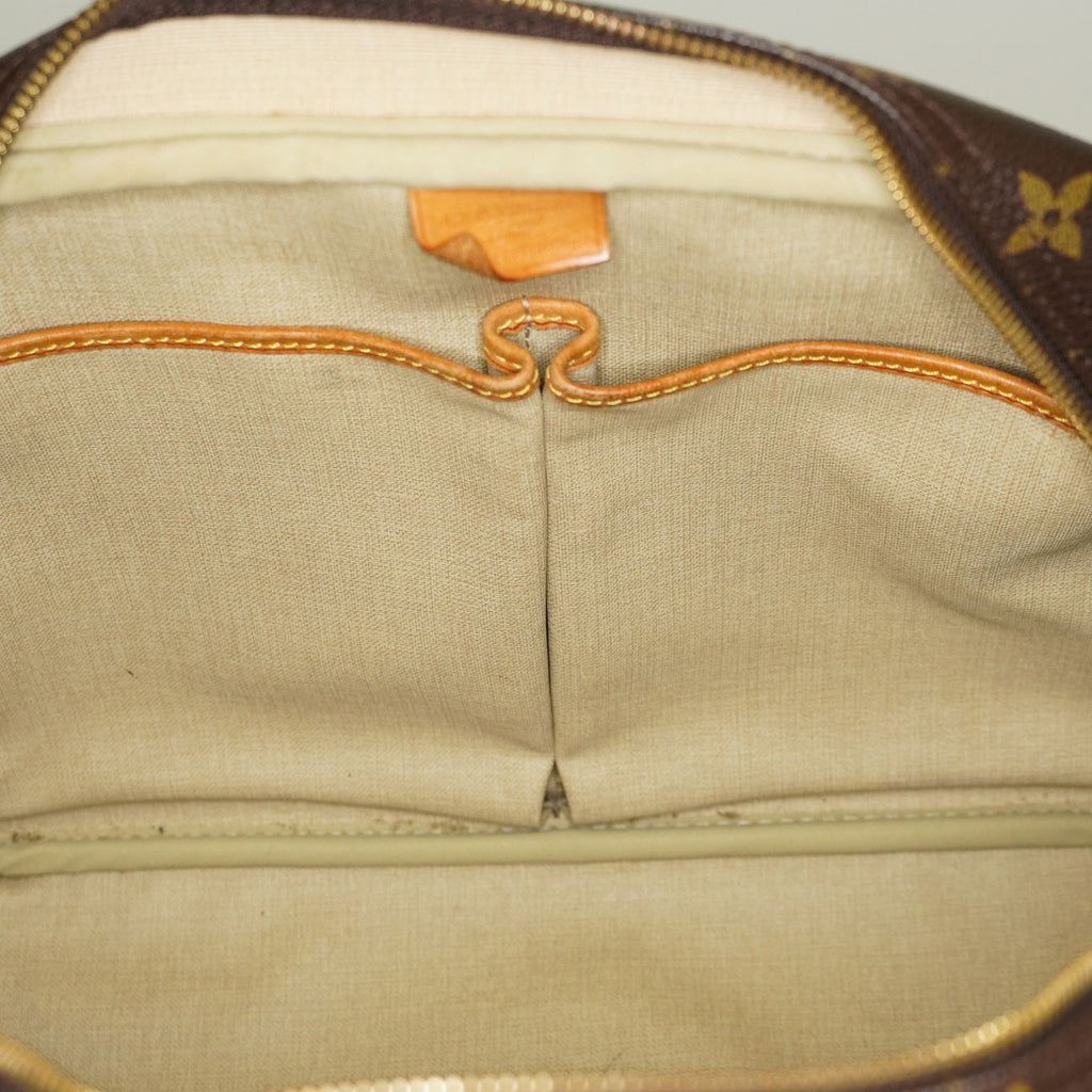 Louis Vuitton Deauville M47270 Monogram Canvas Brown Handbag Used 08E081980002
