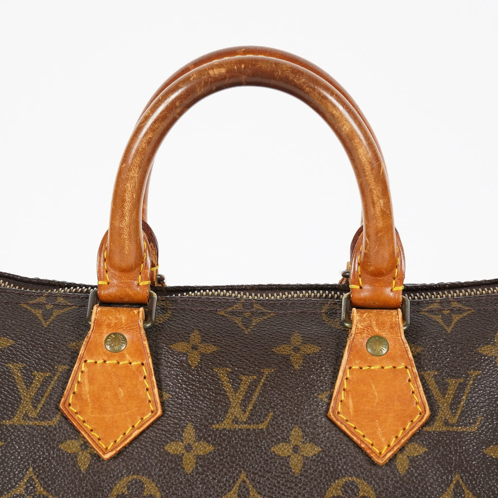 Louis Vuitton Monogram Speedy 25 Boston Handbag Brown M41528 08E176600020