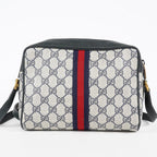 GUCCI Sherry Line GG Supreme Shoulder Bag Navy Crossbody Vintage 08E242640010