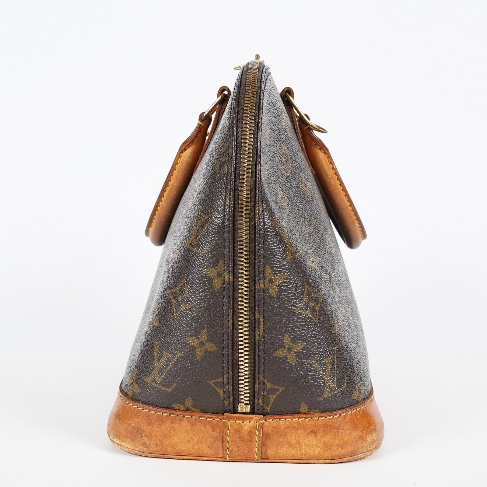 Louis Vuitton Alma PM M51130 Monogram Canvas Brown Handbag Vintage 08A333088803