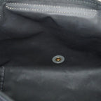 Longchamp Le Pliage Top Handle Tote Bag Black Nylon Leather M Used 08A261045003