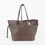 Louis Vuitton N51105 Damier Ebene Neverfull MM Tote Bag Brown Used 07E064730027