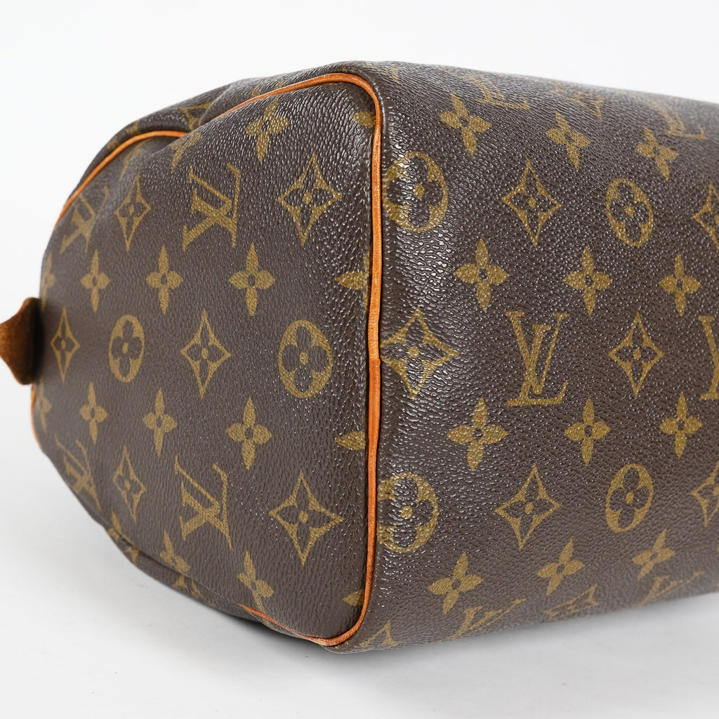 Louis Vuitton Monogram Speedy 25 Boston Handbag Brown Canvas M41528 07E057150029