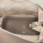 Hermes Picotin Lock MM Taurillon Clemence Leather Bag Gray Used 07E2223980025