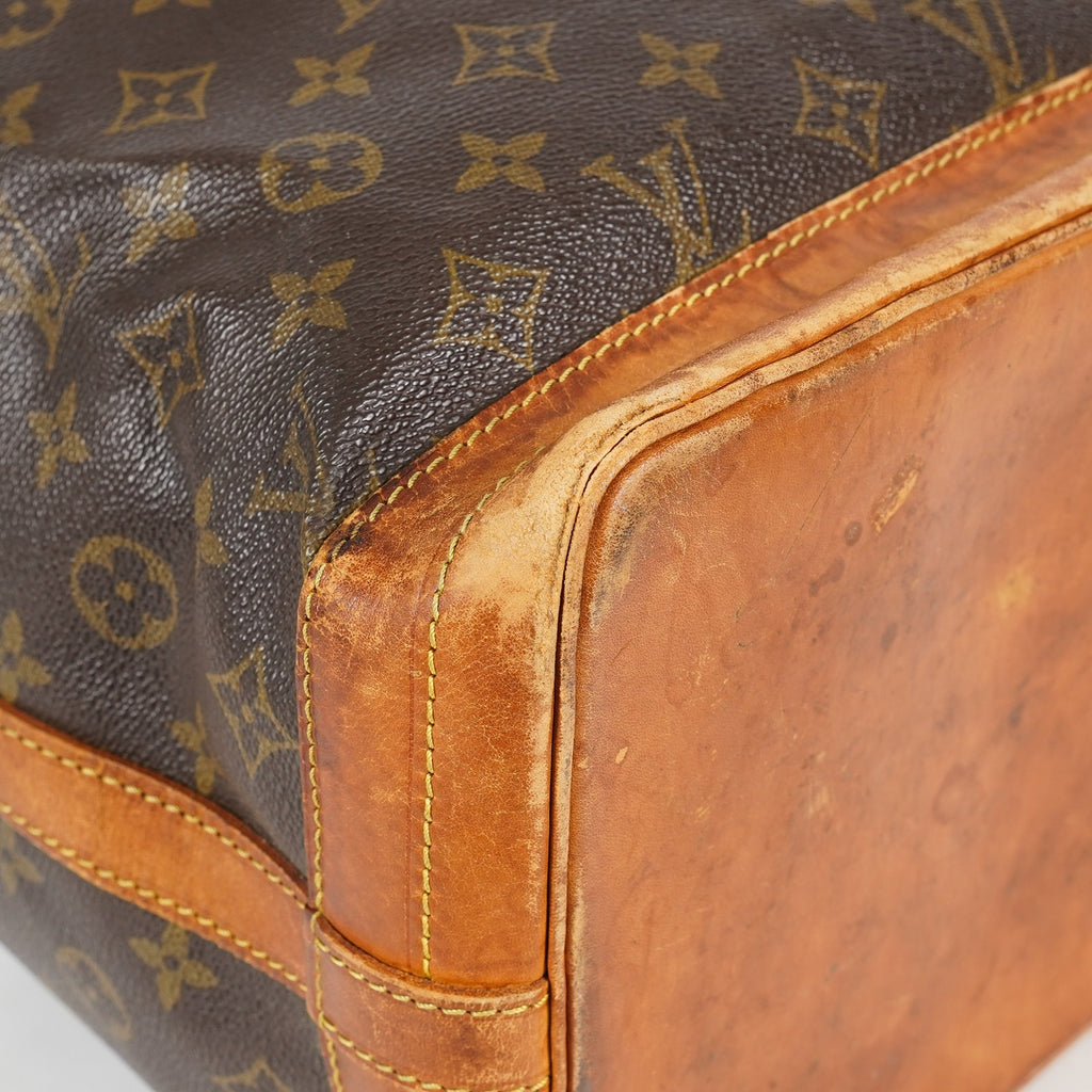 Louis Vuitton Noe M42224 Monogram Canvas Brown Drawstring Bag Used 07A172688431