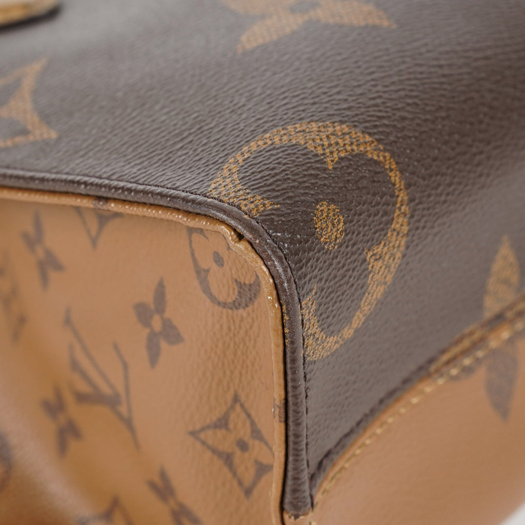 Louis Vuitton OnTheGo PM Monogram Reverse Canvas Tote M46373 Brown 07E0920130030
