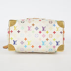 Louis Vuitton Speedy 30 M92642 Monogram Multicolore White Bag Used 08E107150008