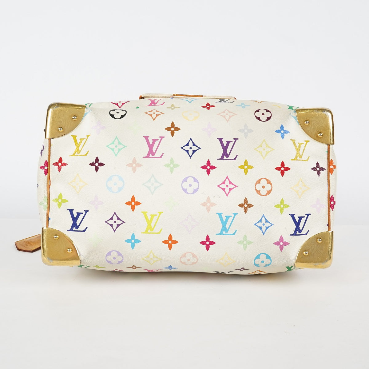 Louis Vuitton Speedy 30 M92642 Monogram Multicolore White Bag Used 08E107150008