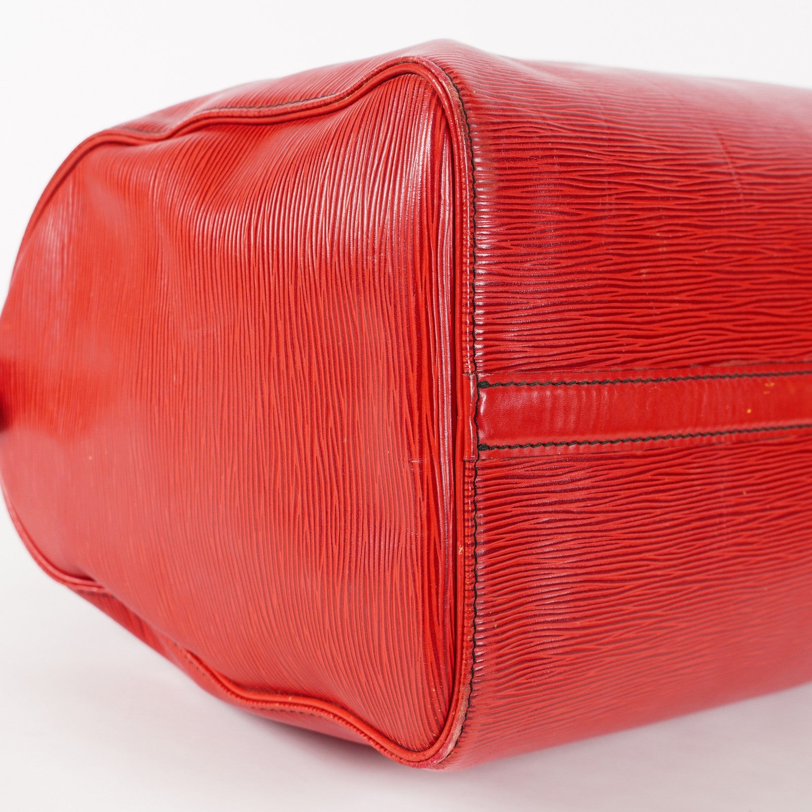 LOUIS VUITTON Epi Speedy 40 Boston Bag Handbag M42987 RED USED 02E024576025