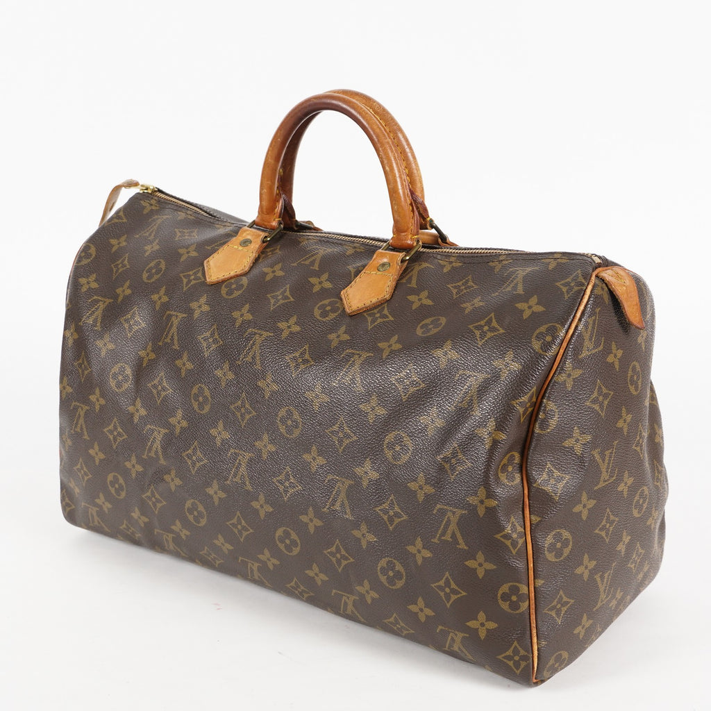 Authentic Louis Vuitton Monogram Speedy 40 Hand Boston Bag M41522 01E095830030