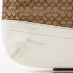 Coach Purse Logo Signature Handbags WhiteLEATHER DUFFLE HOBO  XY172