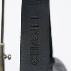 Chanel Sports Line CC Messenger Shoulder Bag Black Canvas Used 07E022640017