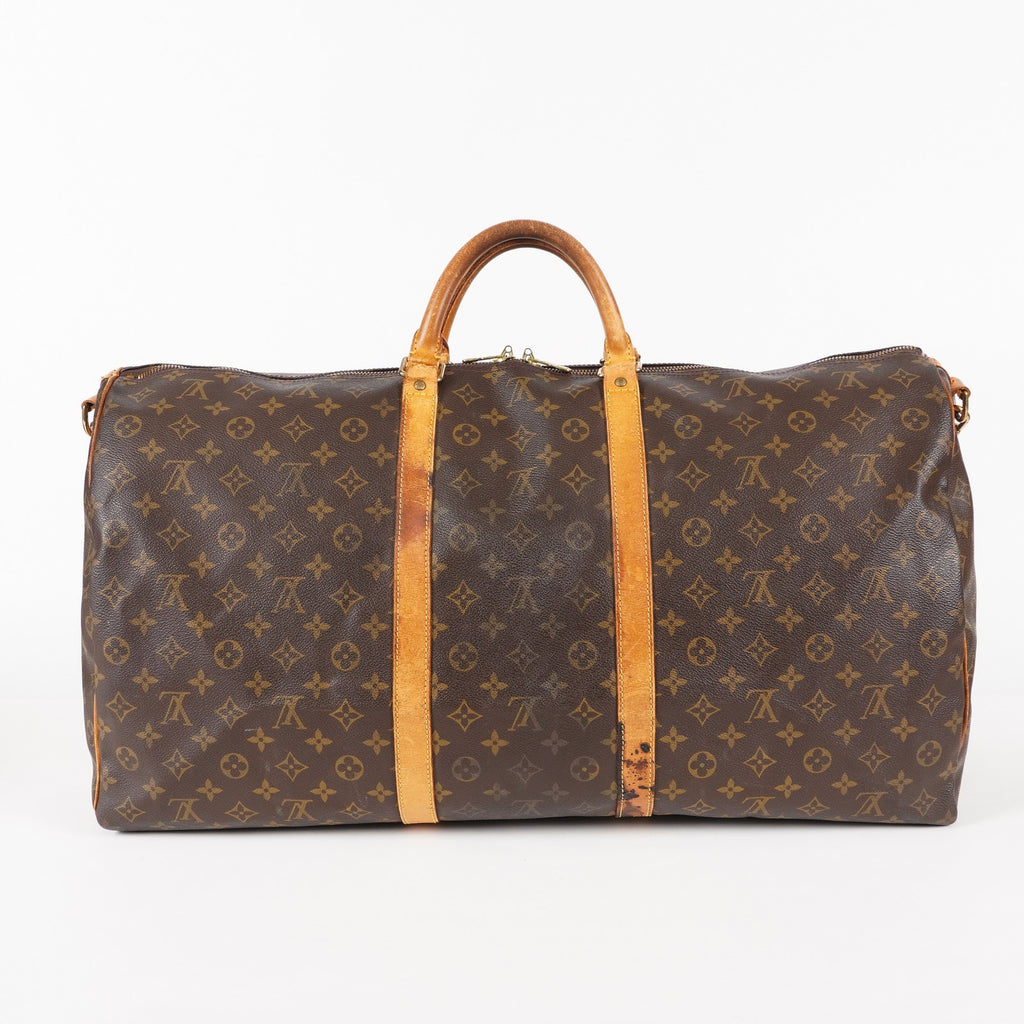 LOUIS VUITTON Monogram Keepall 60 Boston Bag LV Auth M41422 05E424070016