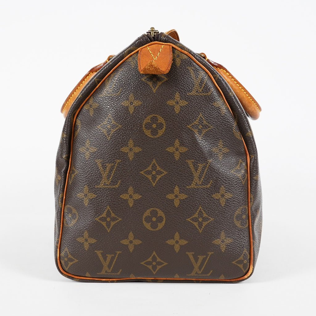 Louis Vuitton Monogram Speedy 30 Boston Handbag Brown Canvas M41526 07E067040029