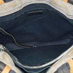 Chanel Coco Canvas Leather 2WAY Tote Bag 40cm Navy Used Vintage 07E019020027