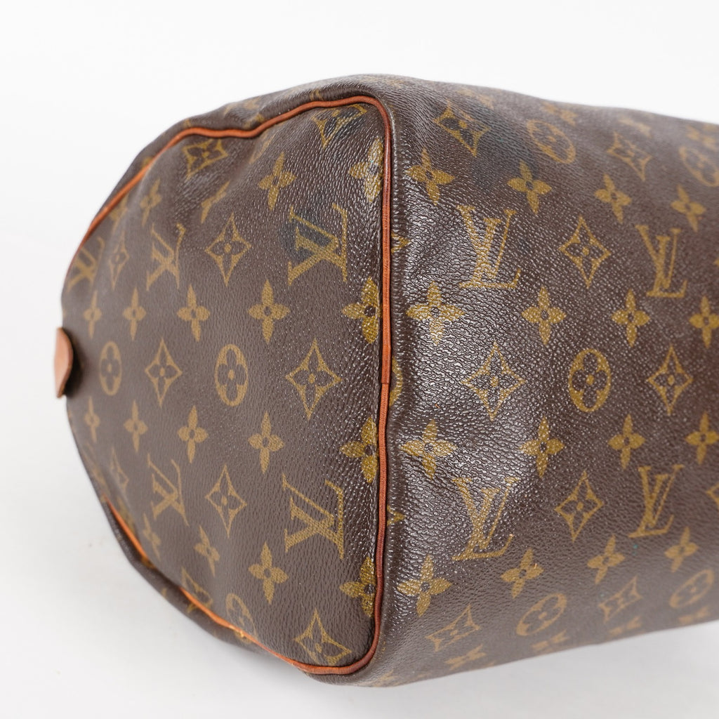 Authentic Louis Vuitton Monogram Speedy 30 Handbag vintage M41526 05E076050013