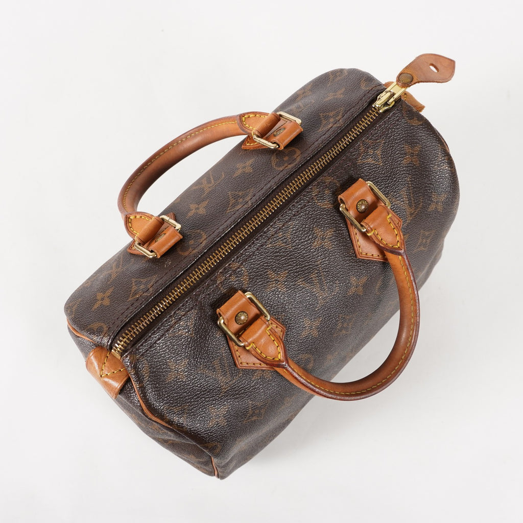 Authentic Louis Vuitton Monogram Speedy 25 M41528 Handbag vintage 03E117810011