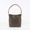 Louis Vuitton Looping GM Monogram Brown Shoulder Bag Vintage M51145 07E243410025