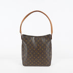 Louis Vuitton Looping GM Monogram Brown Shoulder Bag Vintage M51145 07E243410025