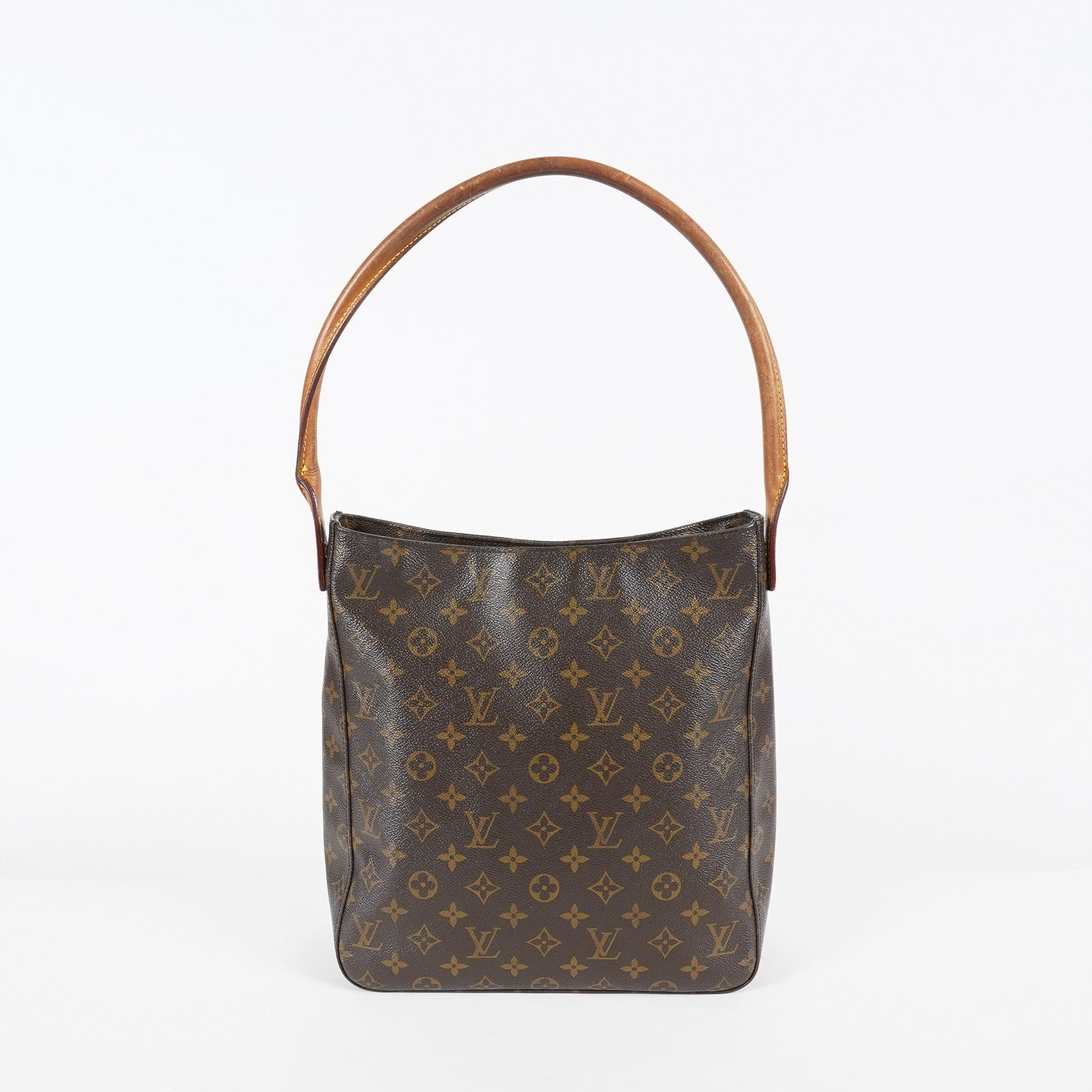 Louis Vuitton Looping GM Monogram Brown Shoulder Bag Vintage M51145 07E243410025