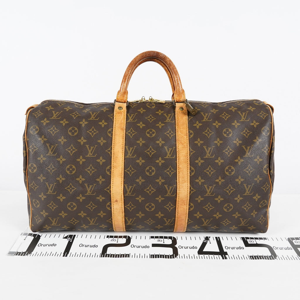 Louis Vuitton Keepall 50 M41426 Monogram Canvas Boston Bag Used 08E043300006