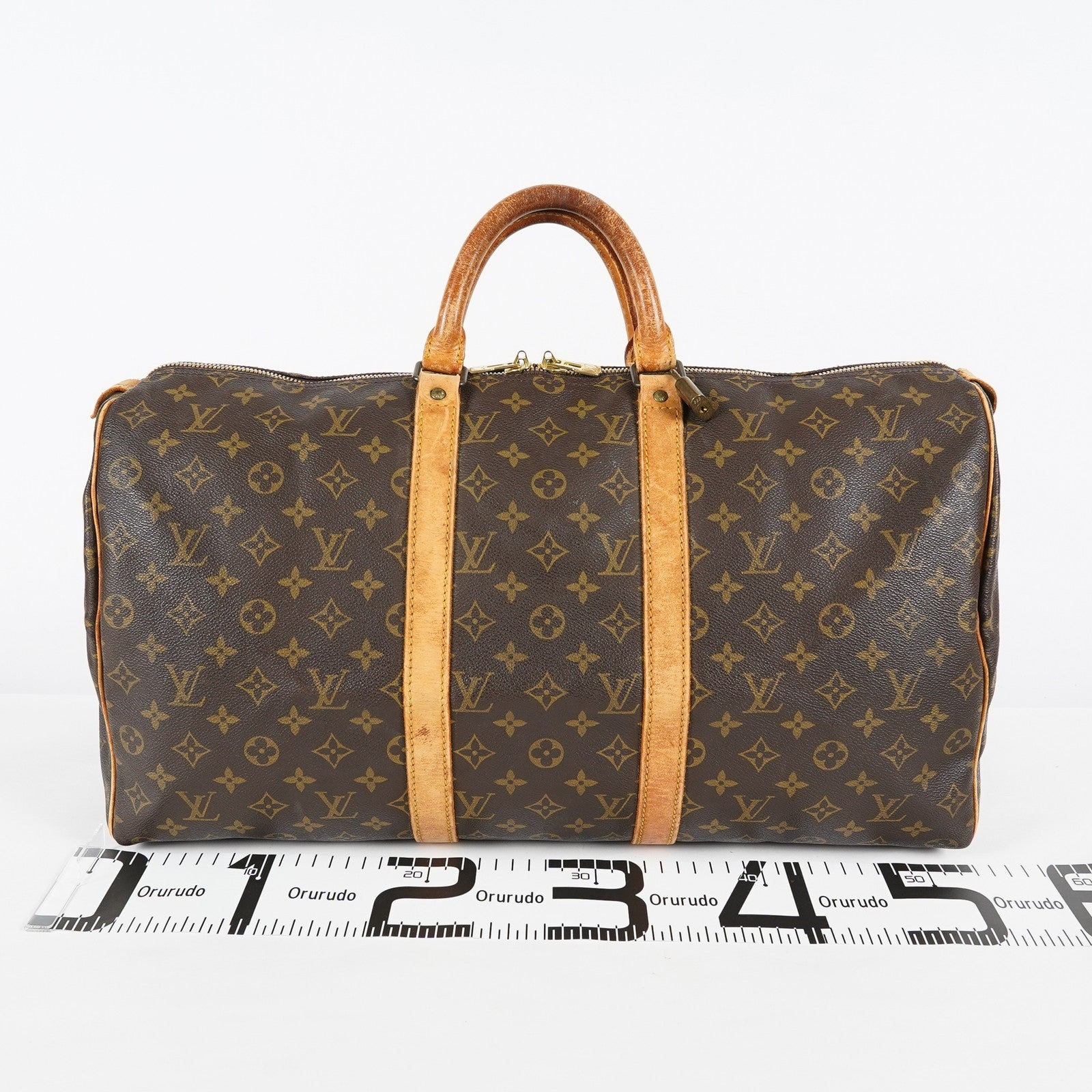 Louis Vuitton Keepall 50 M41426 Monogram Canvas Boston Bag Used 08E043300006