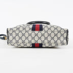 GUCCI Vintage Sherry Line GG Canvas Mini Boston Bag Navy Web 08E393190010