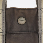 Hermes Fourre-Tout PM Tote Bag Canvas Gray Used Vintage Handbag 07E13825007