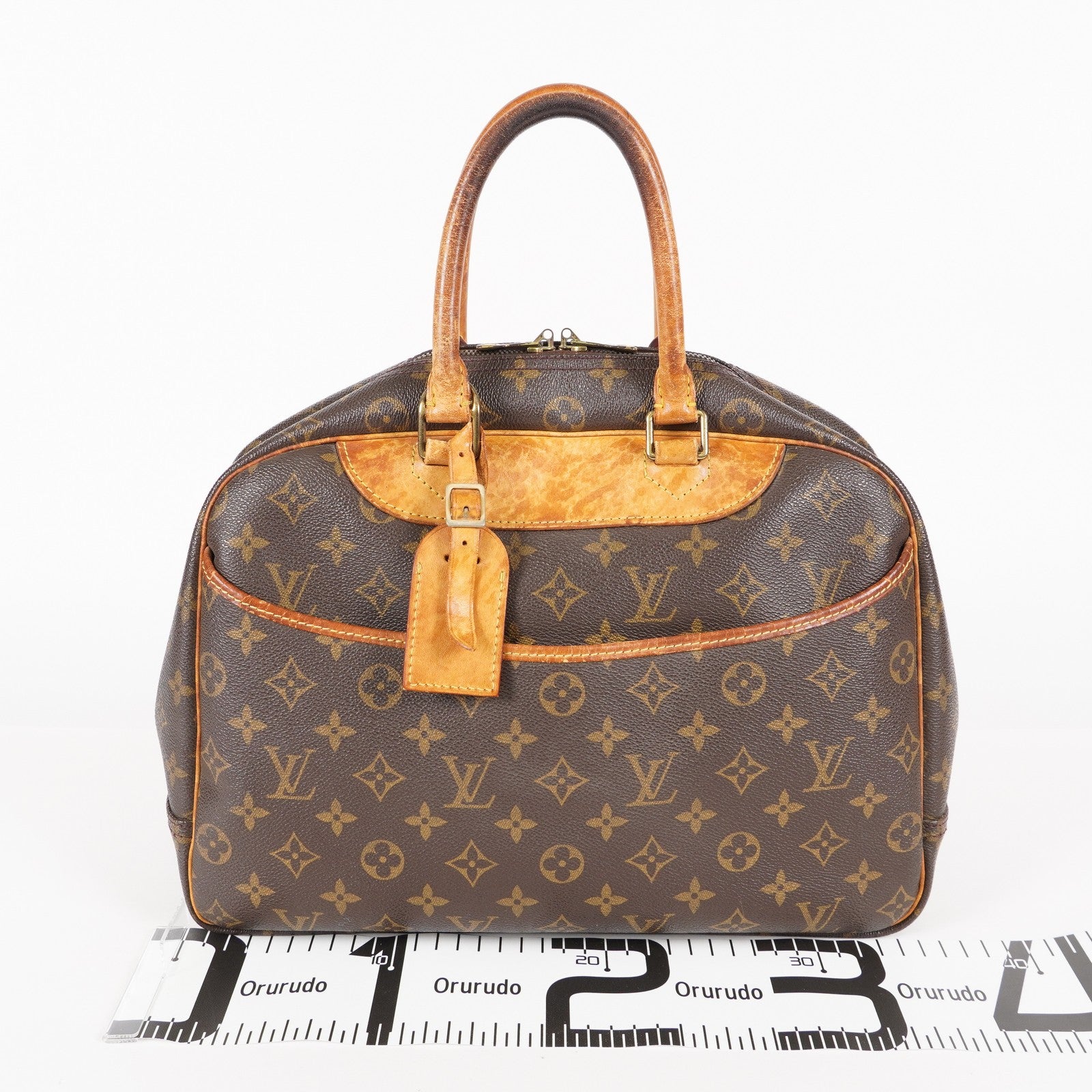 LOUIS VUITTON Deauville Handbag M47270 Monogram canvas Brown 06E102420010