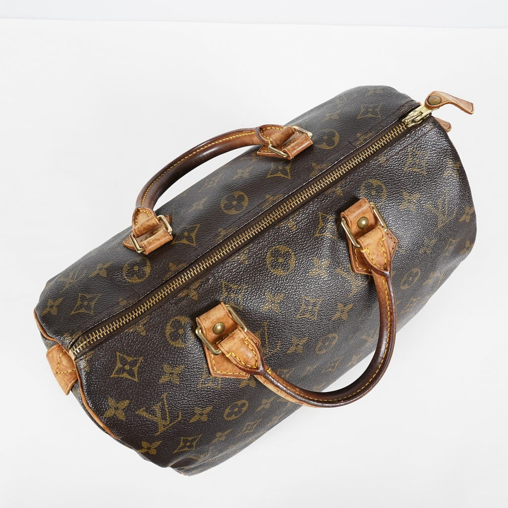 Louis Vuitton Speedy 30 M41526 Monogram Canvas Hand Boston Bag Used 08E135060007