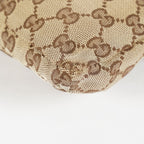 GUCCI GG Canvas Waist Belt Body Bag Beige Brown Vintage Used Womens 08E141870008