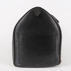LOUIS VUITTON Epi Keepall 50 Boston Bag Black M42962 LV Auth 05E173960016