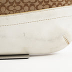 Coach Purse Logo Signature Handbags WhiteLEATHER DUFFLE HOBO  XY172
