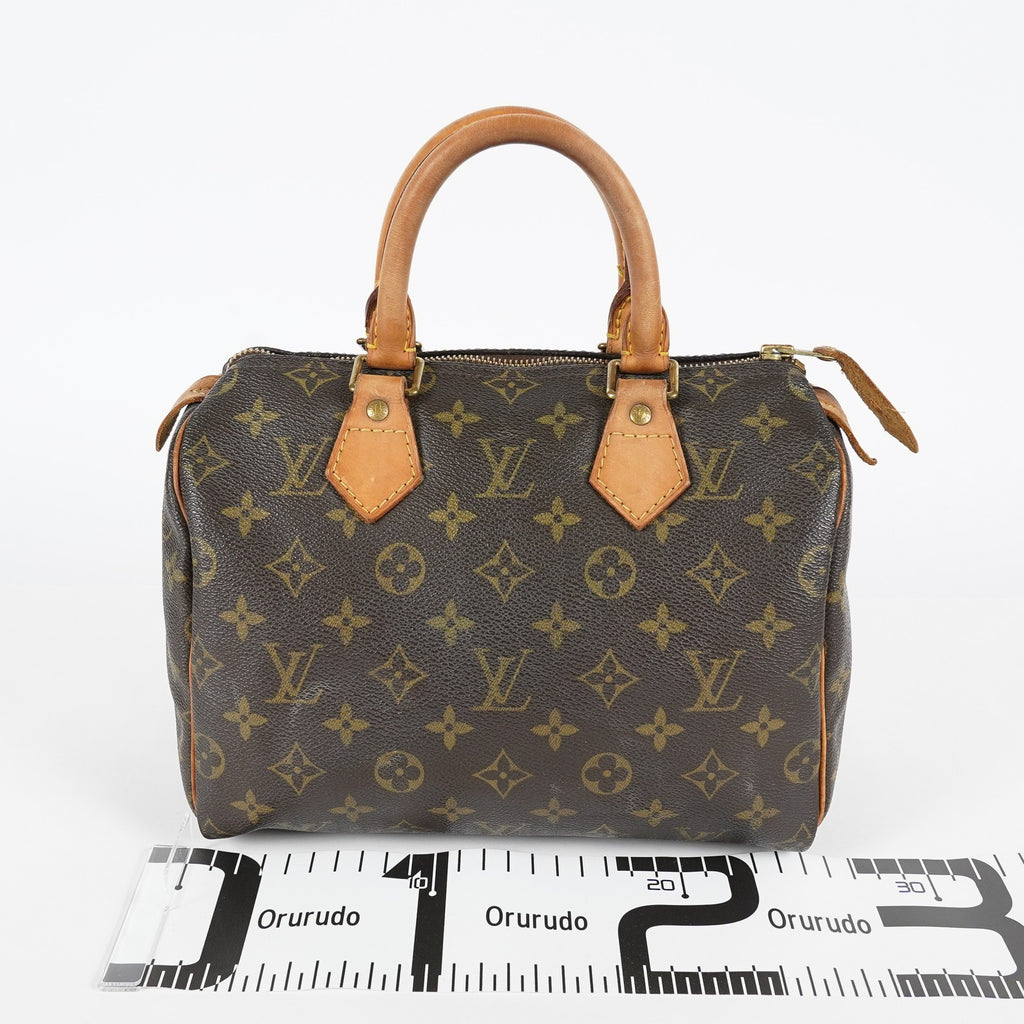 Louis Vuitton Speedy 25 Monogram Canvas Brown Handbag M41528 Used 07A047493208
