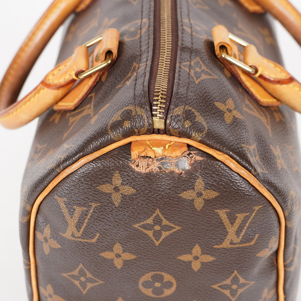 Authentic Louis Vuitton Monogram Speedy 25 Handbag vintage M41528 06E365940017