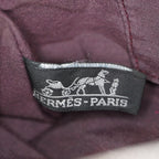Hermes Bolide Pouch 25 MM Brown Cotton Canvas Cosmetic Pouch Used 07E25781009