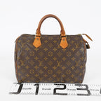 Louis Vuitton Monogram Speedy 30 Handbag Boston Bag M41526 Brown 07E045170010