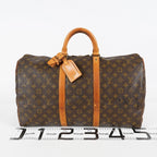 Louis Vuitton Keepall 50 Monogram Canvas Brown Used Duffle M41426 07E203410027