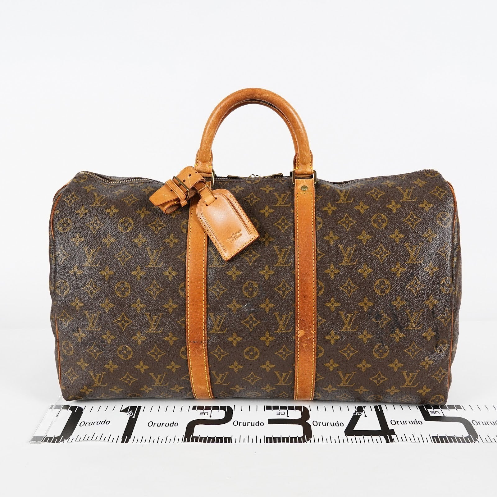Louis Vuitton Keepall 50 Monogram Canvas Brown Used Duffle M41426 07E203410027