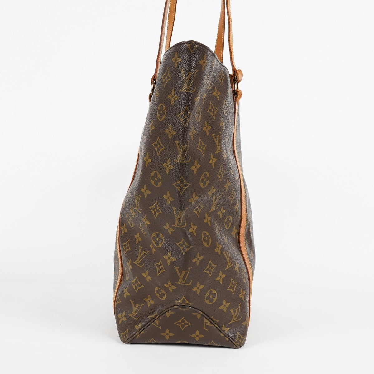 Louis Vuitton Sac Shopping Monogram Tote Brown Used vintage M51108 08M392492617