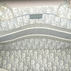 Christian Dior Book Tote Toile de Jouy Beige Gray Canvas Bag 02E207260003