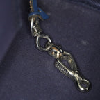 Hermes Herbag Cabas MM Navy Canvas Blue Leather Tote Hand Bag Used 08E043960012