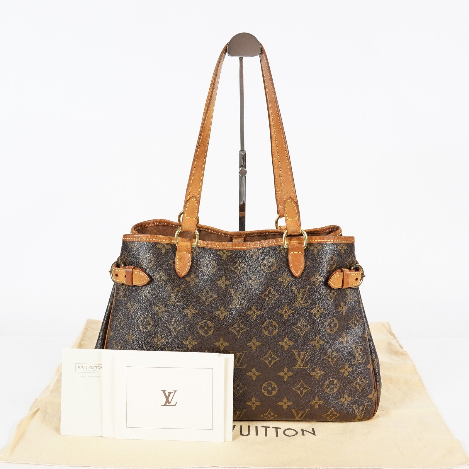 Louis Vuitton Batignolles Monogram Brown Canvas Tote M51154 Used 08A323432003