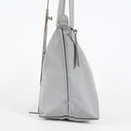 LONGCHAMP Le Pliage Nylon Shoulder Tote Gray Silver Hardware Used 08M40339917