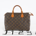 Louis Vuitton Speedy 30 M41526 Monogram Canvas Brown Used Handbag 08A045090803