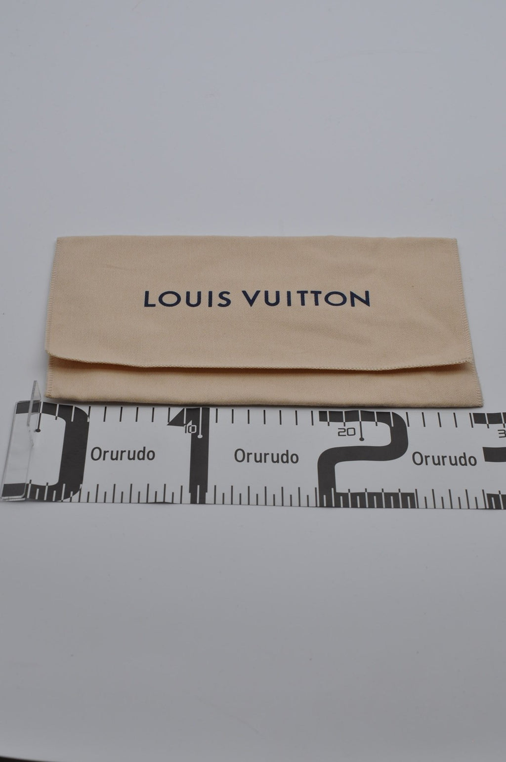 Louis Vuitton Dust Bag Storage Pouch Envelope Ivory Logo Authentic 26x11