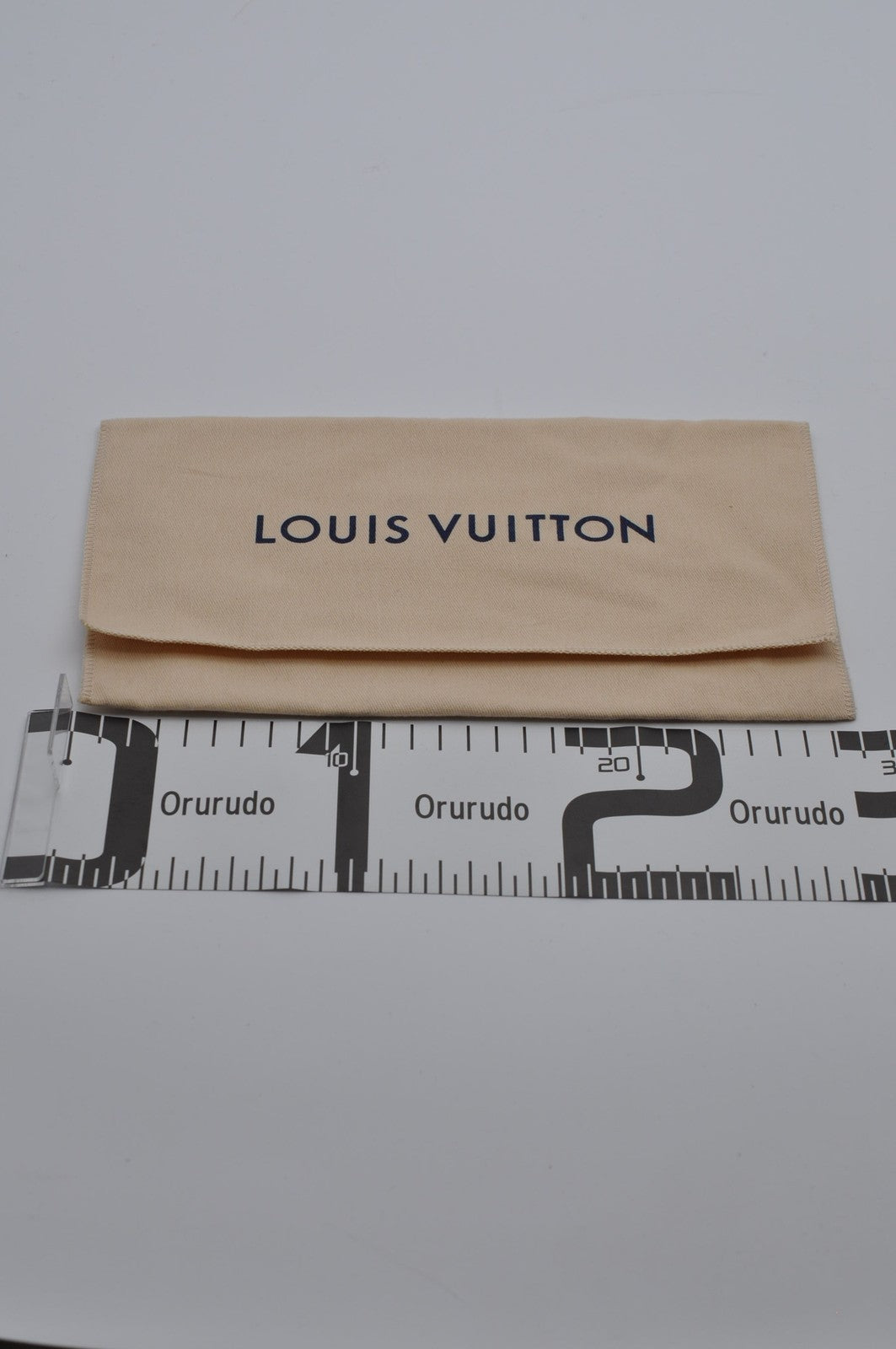 Louis Vuitton Dust Bag Storage Pouch Envelope Ivory Logo Authentic 26x11