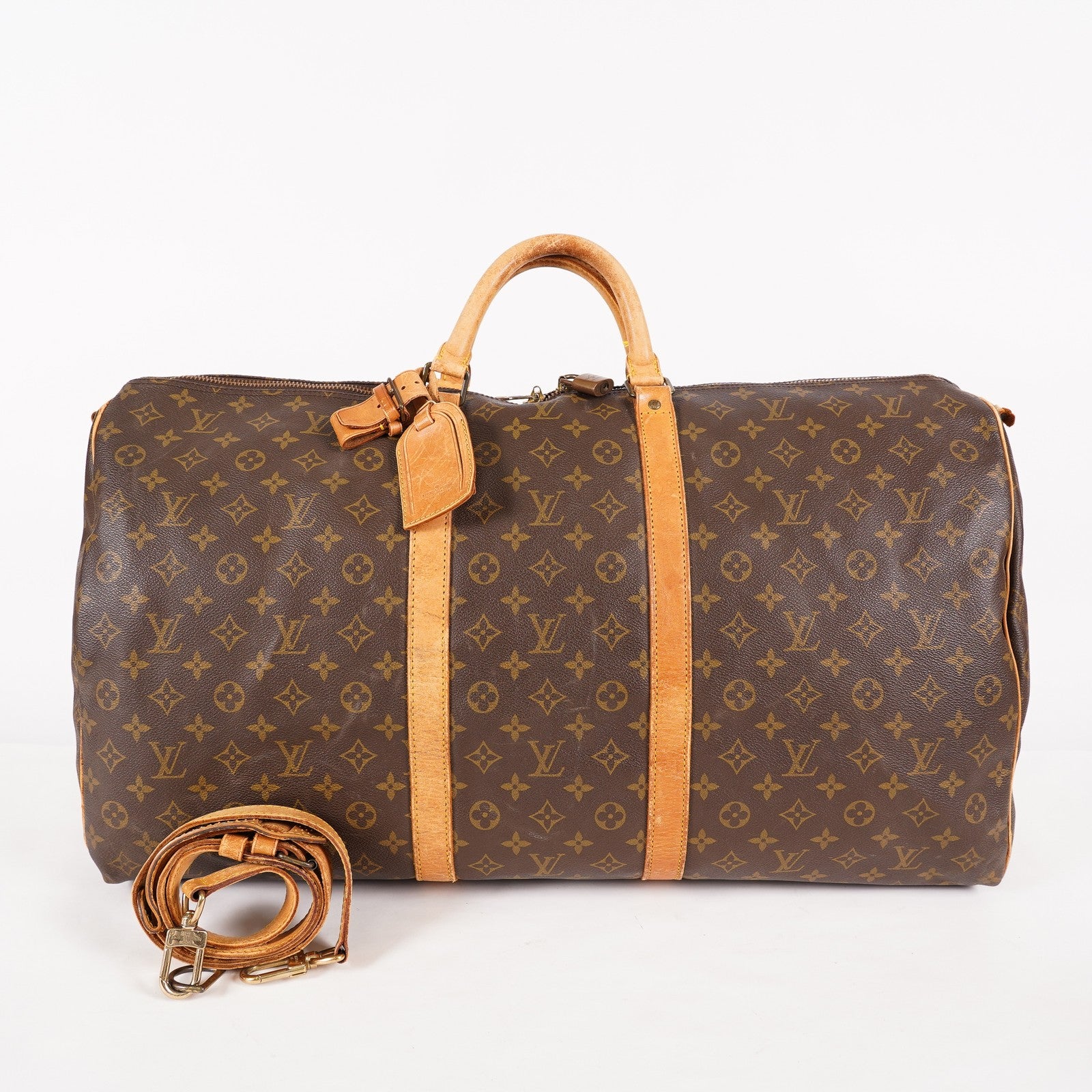 LOUIS VUITTON Monogram Keepall 60 Boston Bag LV Auth M41422 06E154730021