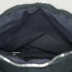 Hermes Bolide Pouch Black Canvas Leather Trim Clutch Pouch Used 08E16825030